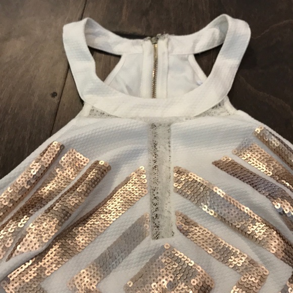 White Sequin Dress - Picture 2 of 5
